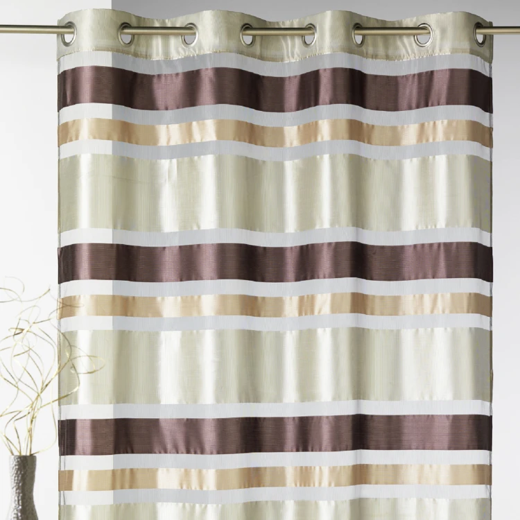 Voilage en Organza rayures horizontales