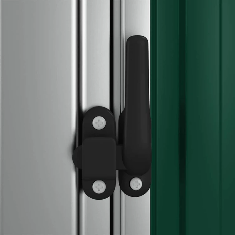 Abri de jardin avec porte verrouillable en acier galvanisé
