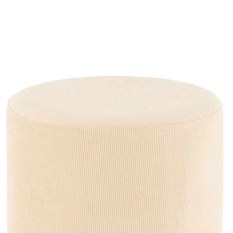 Pouf velours cotelé