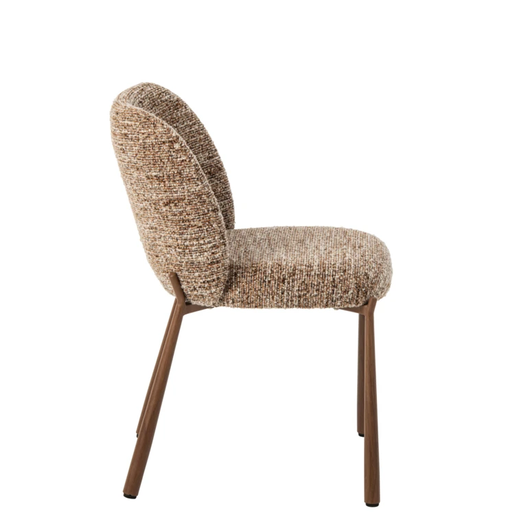 Chaise en métal et textile