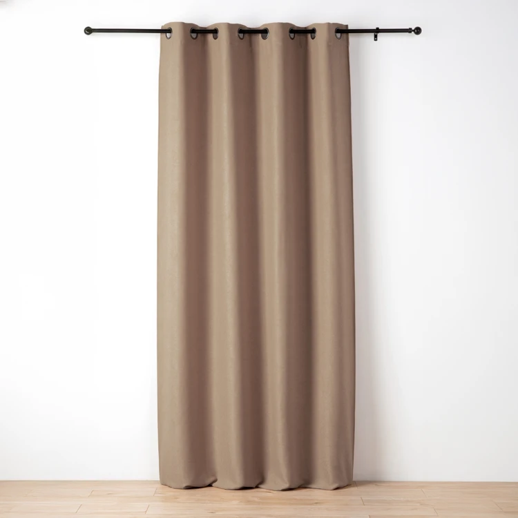 Rideau uni texturé effet bouclé