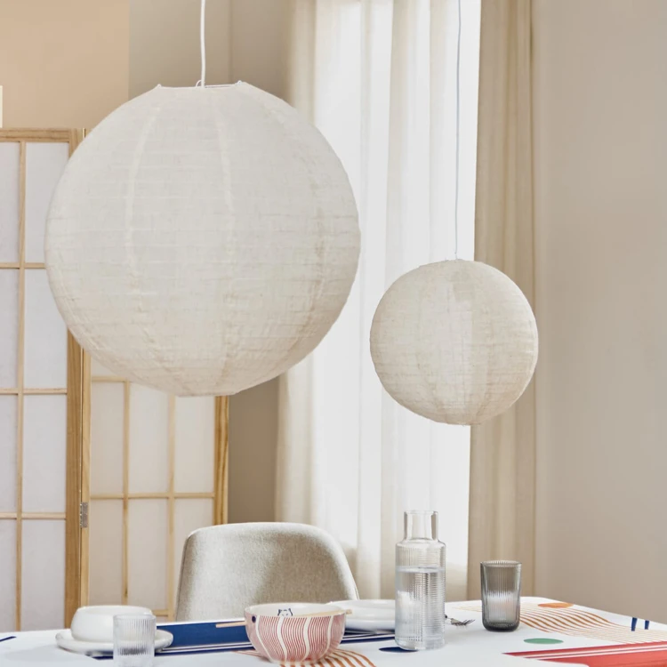 Lanterne japonaise en lin