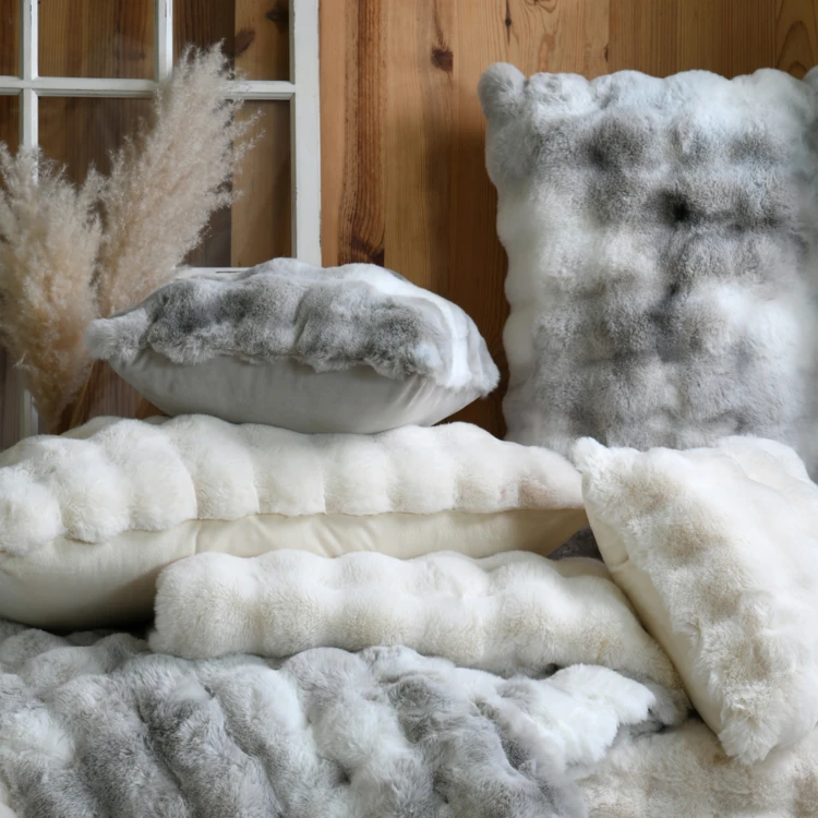 Plaid fausse fourrure moelleux