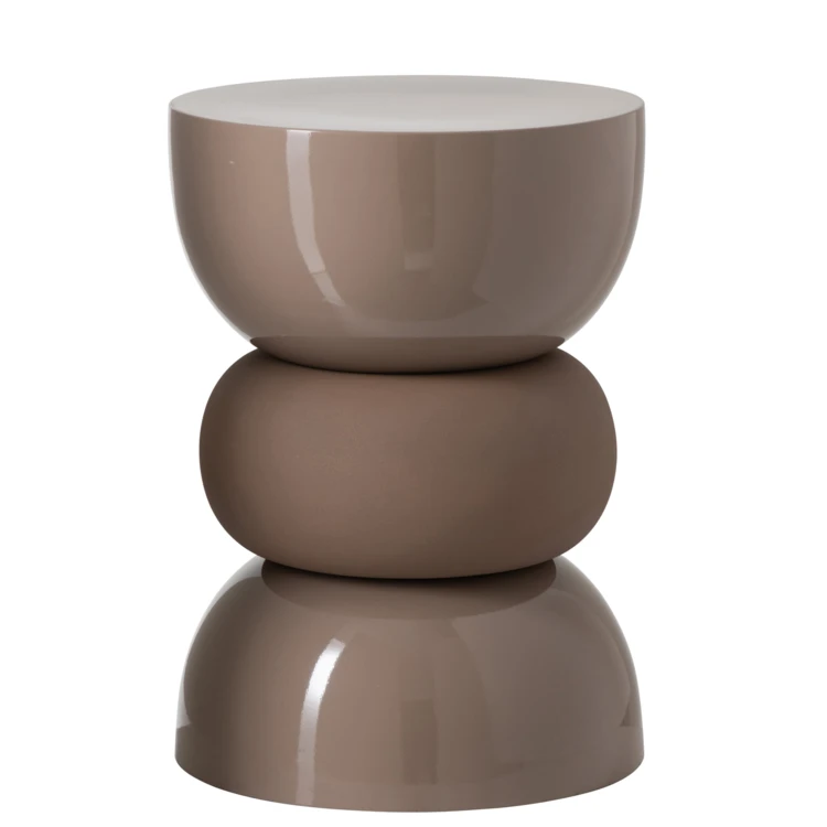 TABLE D'APPOINT CHROME FER NOIR