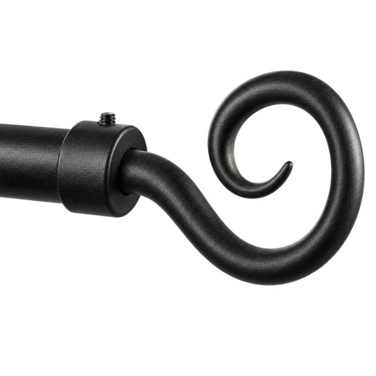 Kit tringle à rideaux fixe avec embouts crosse D20mm