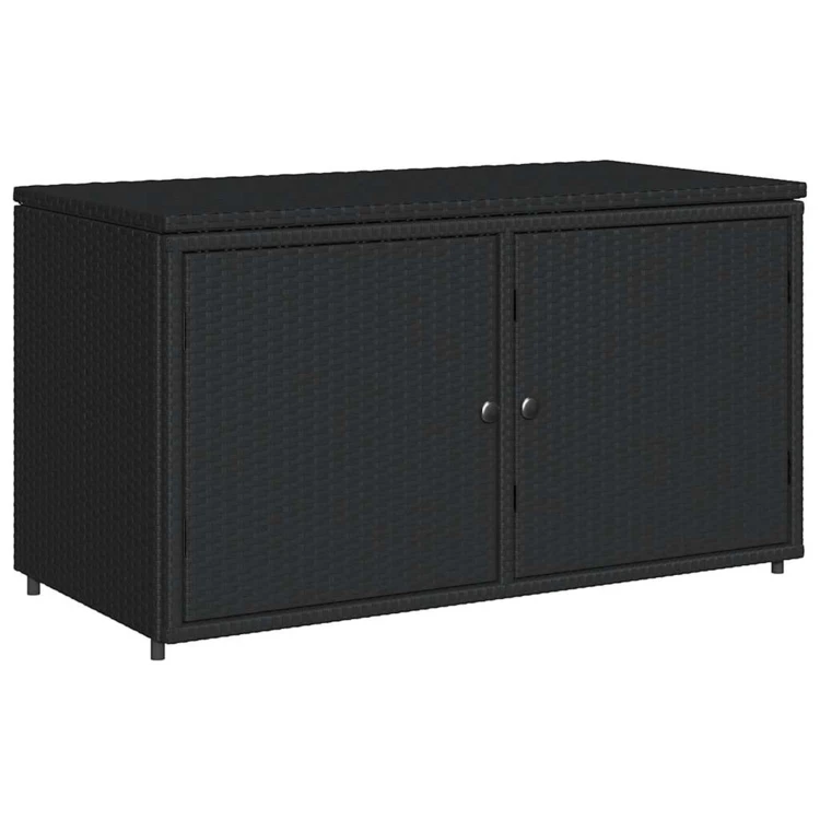 Armoire de jardin en résine tressée avec double porte