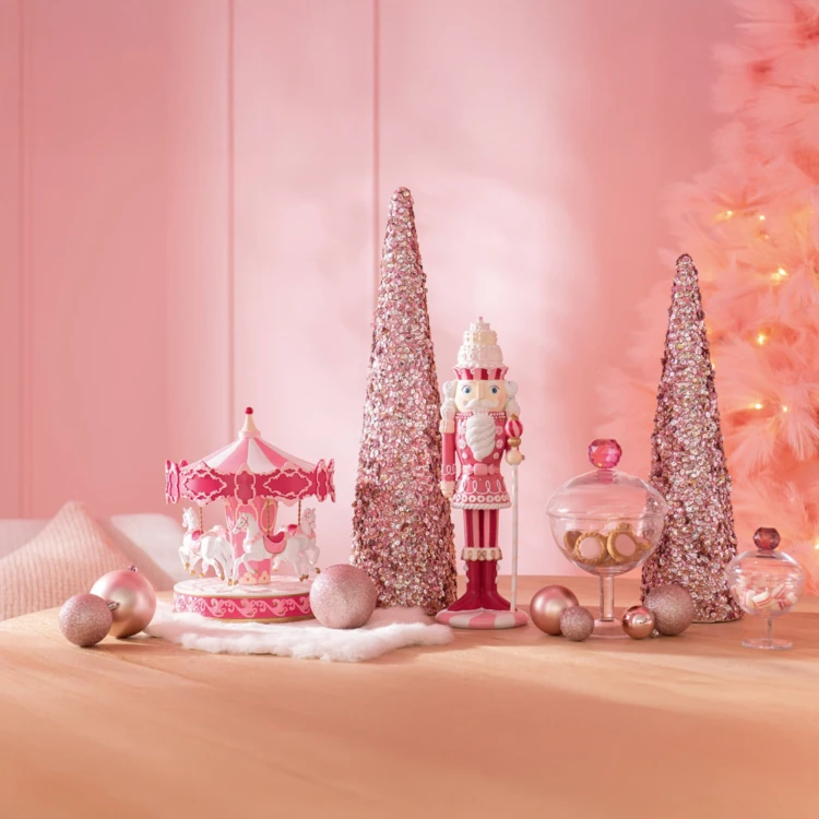 Cône décoratif sequins mousse