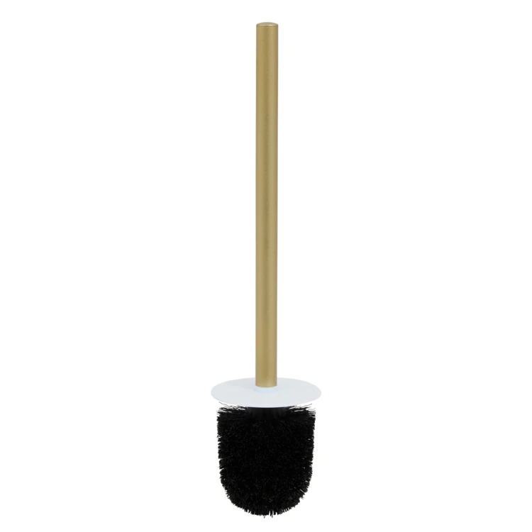 Brosse WC effet marbre avec manche doré