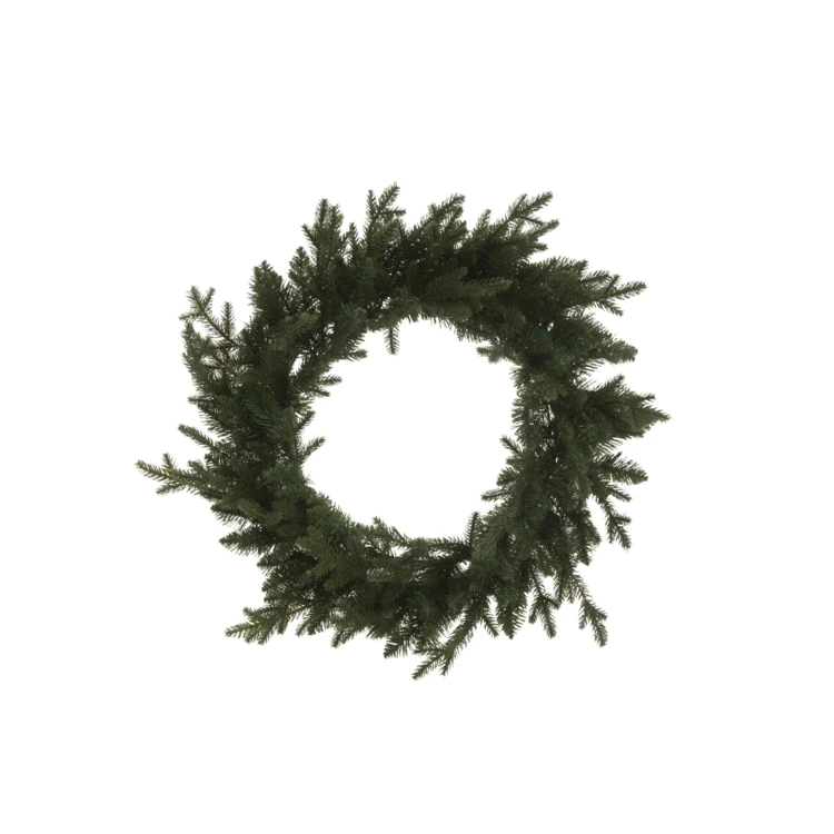 COURONNE 40 LED ROND PLASTIQUE VERT FONCÉ LARGE