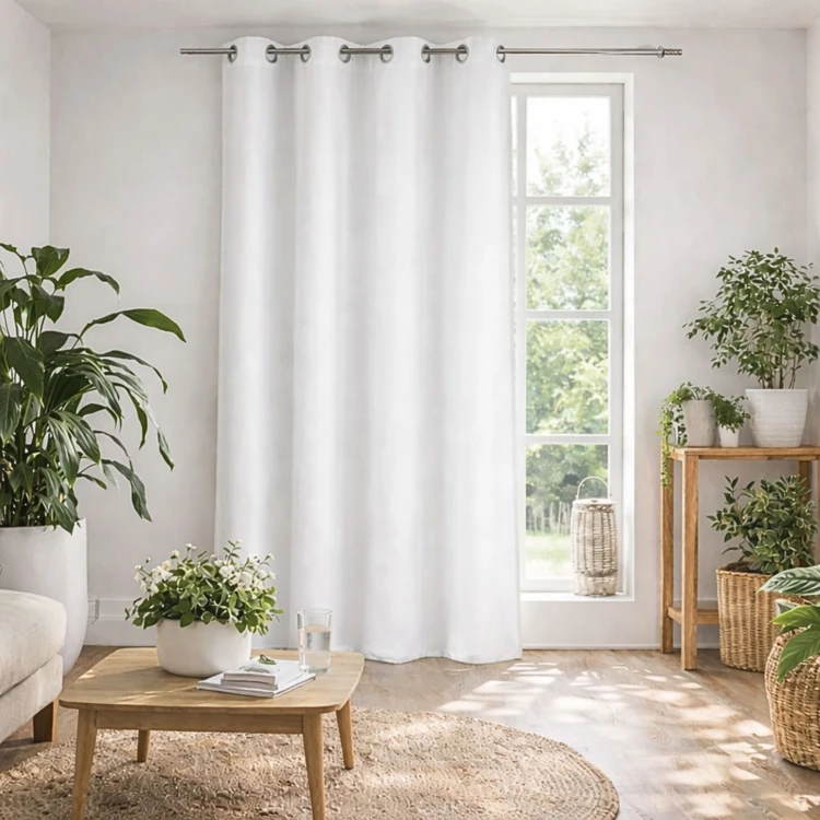 Tenda elegantemente screziata pronta per l'installazione