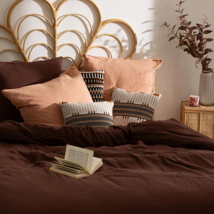 Parure de lit en double gaze de coton