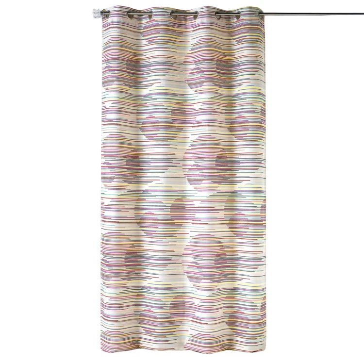 Rideau en jacquard fantaisie et graphique