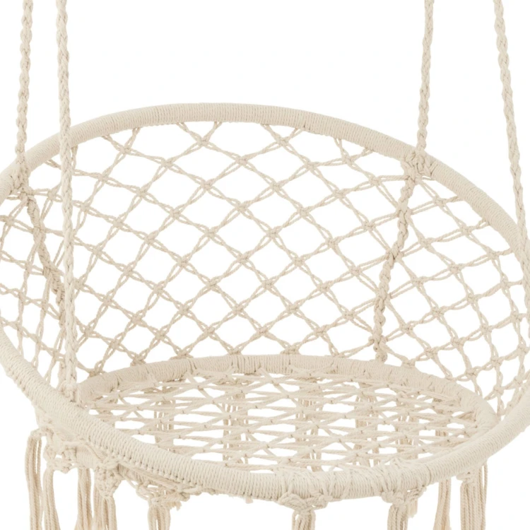Columpio colgante de macramé estilo boho chic