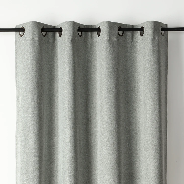 Rideau occultant chiné à oeillets