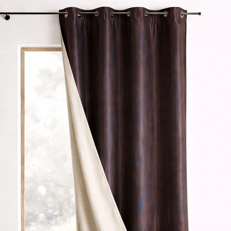 Rideau Ameublement Réversible en Taffetas