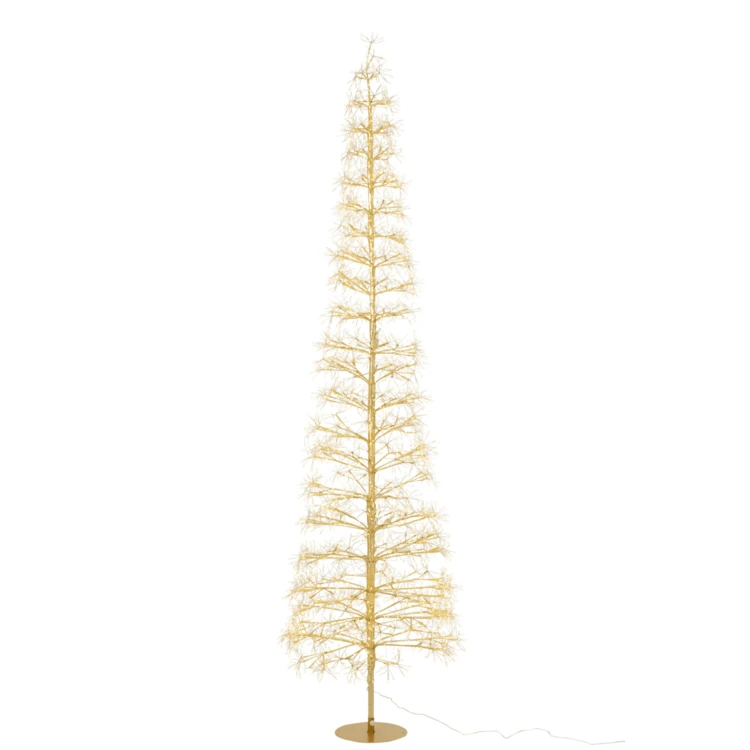 ARBRE LED LUMIÈRES BLANC CHAUD FER NOIR EXTRA LARGE