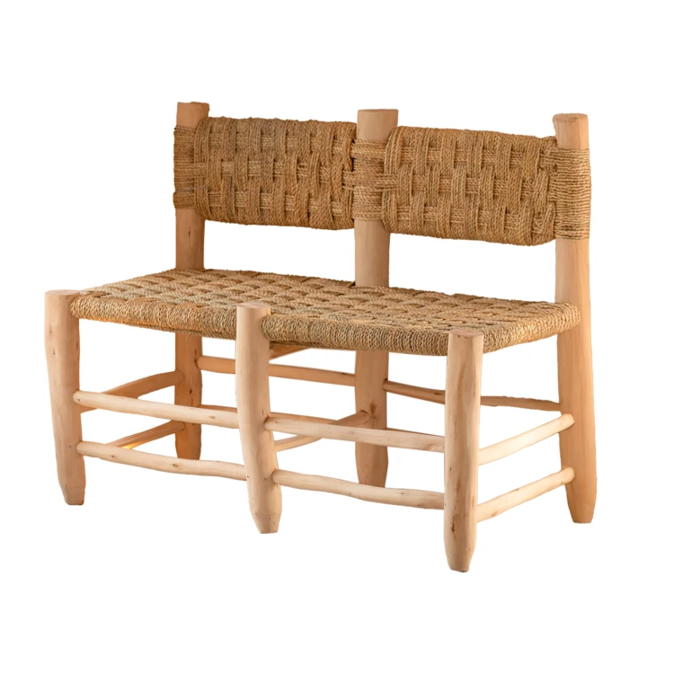 Double banquette Marocaine tressage damier