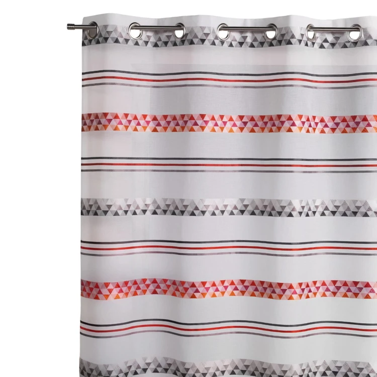 Voilage Jacquard en étamine géométrique