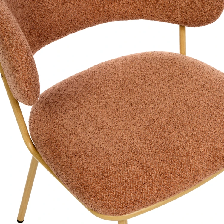 Sillón de comedor de chenilla