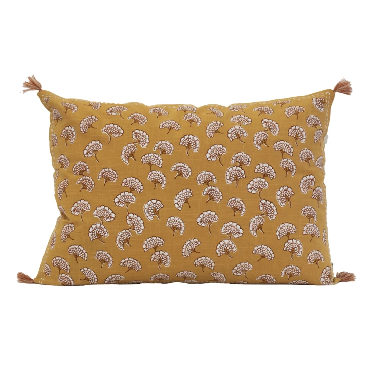 Coussin décoratif imprimé motif floral