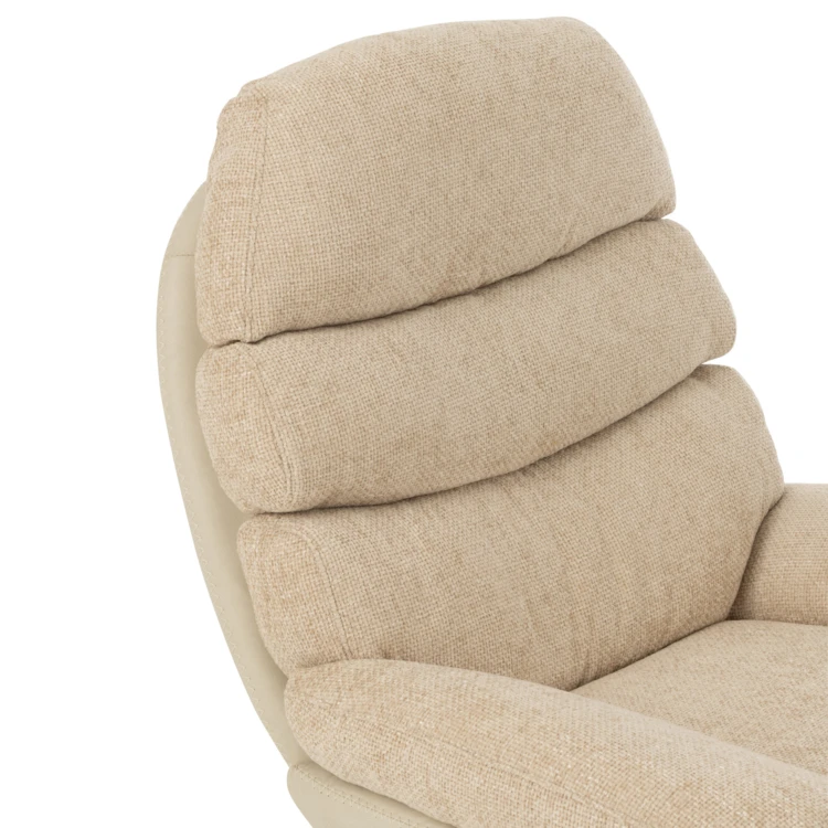 Sillón relax giratorio con reposapiés
