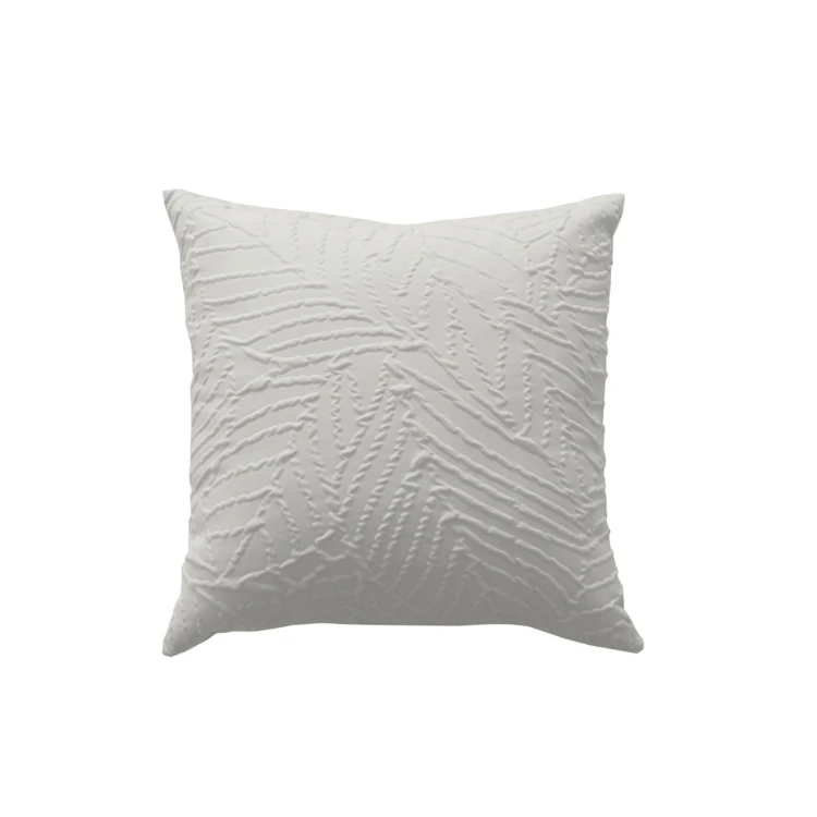 Coussin carré feuillage aspect gaufré