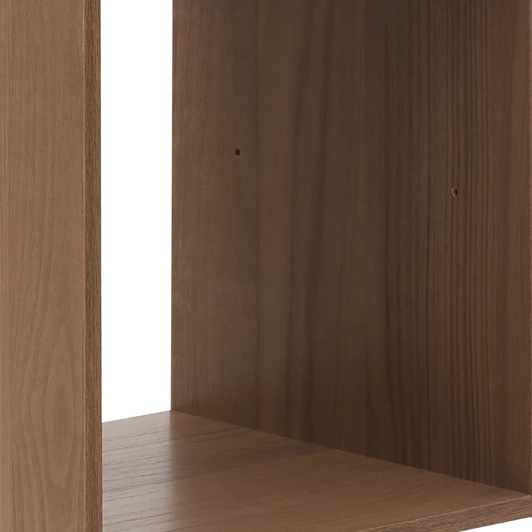 Etagère 2 cases en panneau de particules effet bois