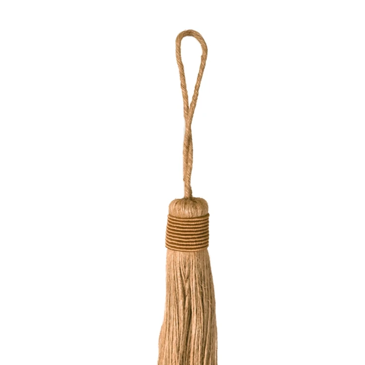 Fermacravatta con nappina naturale