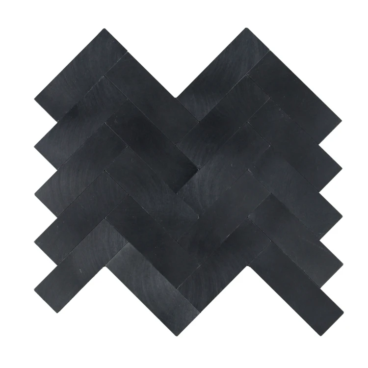 Crédence adhésive murale 3D effet chevron 4 pièces