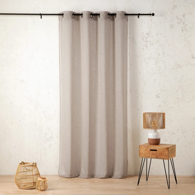 Voilage en polycoton chiné