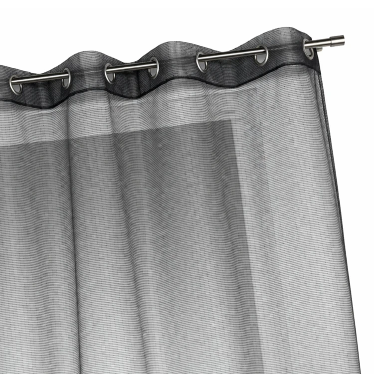 Voilage organza à fines rayures horizontales