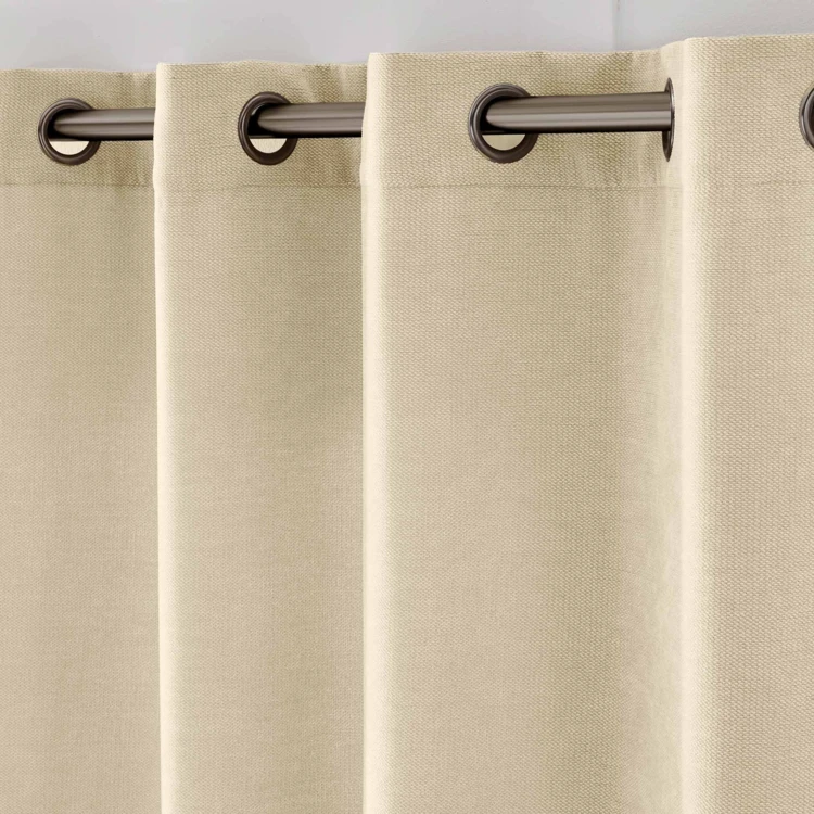 Rideau tamisant à œillets en velours chenille