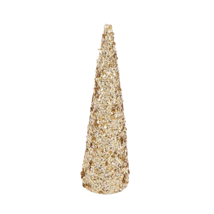 Cône décoratif sequins mousse