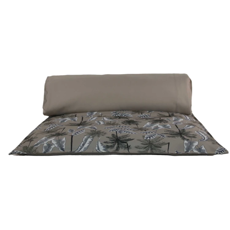 Matelas bain de soleil extérieur motif exotique