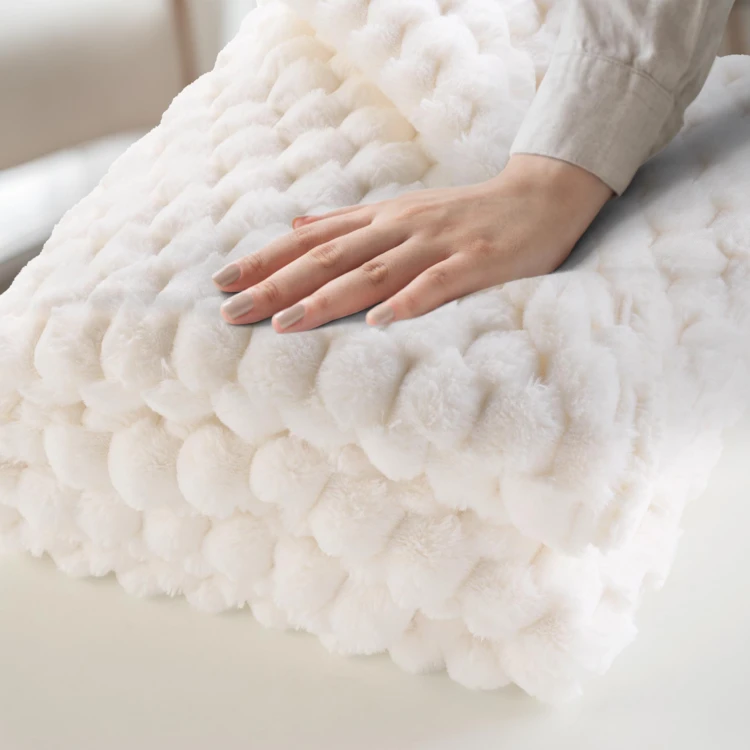 Plaid Frosty Imitation Fourrure / Sherpa