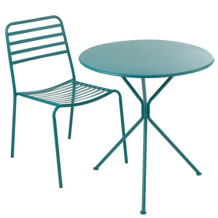 Table de jardin ronde en métal