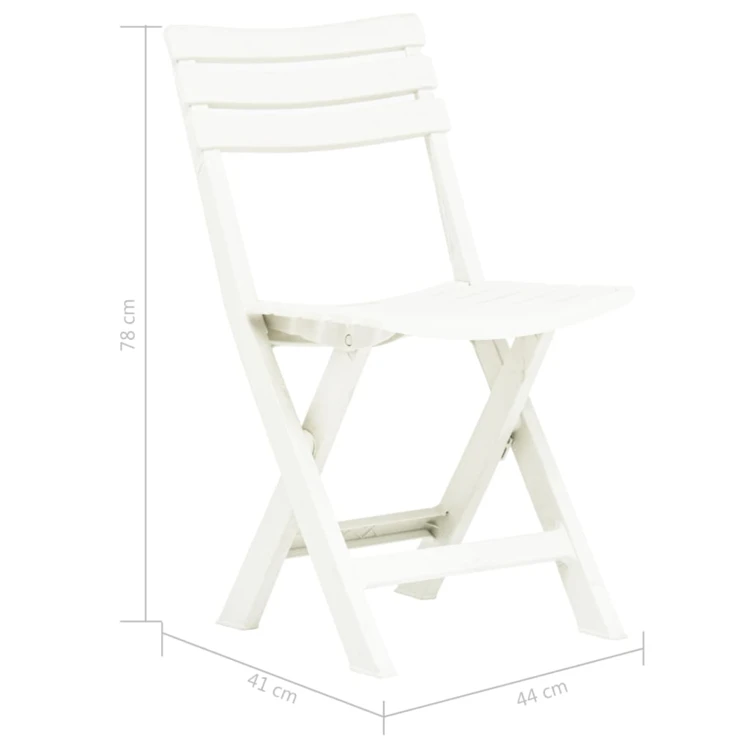 Lot de 2 chaises de jardin pliantes