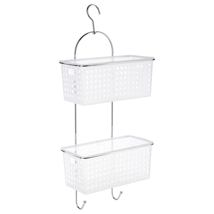 Estante de ducha colgante de 2 niveles