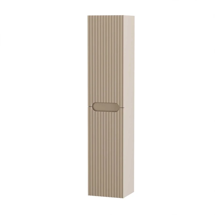 Colonne de salle de bains suspendue texturée et 2 portes