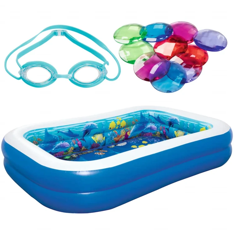 Piscine gonflable enfant immersive et accessoires