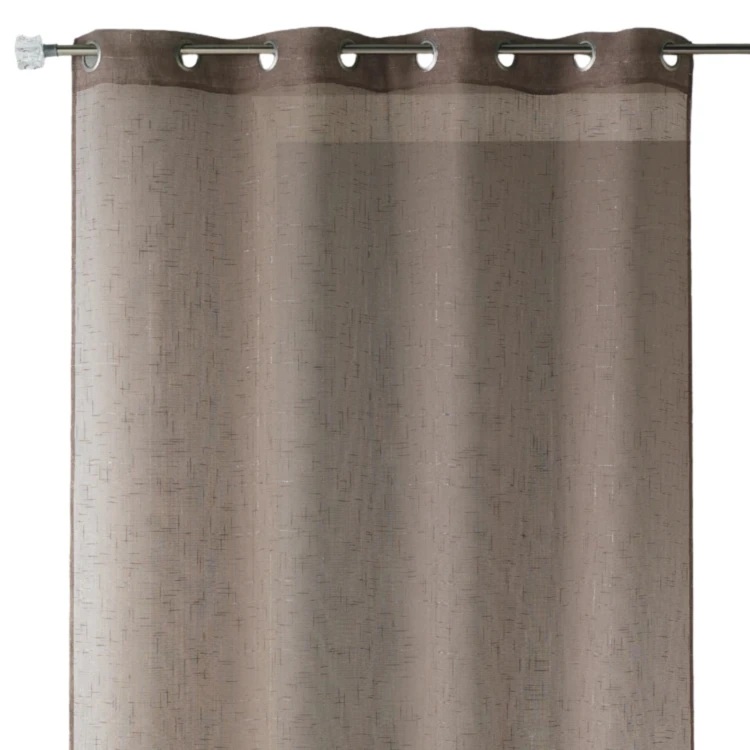 Voilage en étamine unie et fils lurex