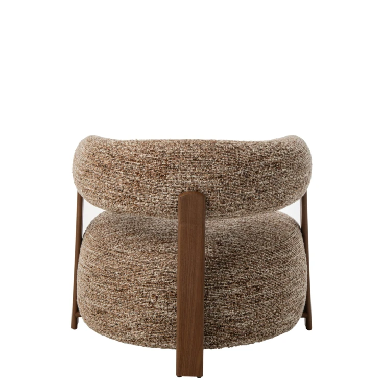 Fauteuil en textile avec rembourrage en mousse
