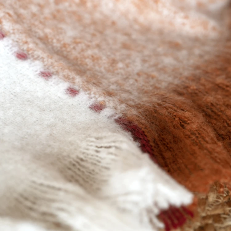 Plaid à carreaux aspect mohair