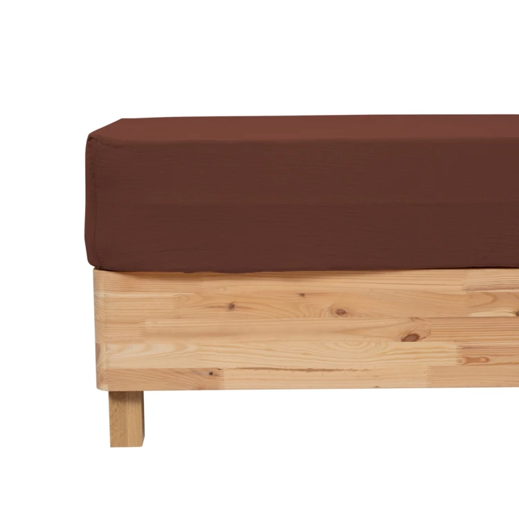 Drap housse en gaze de coton
