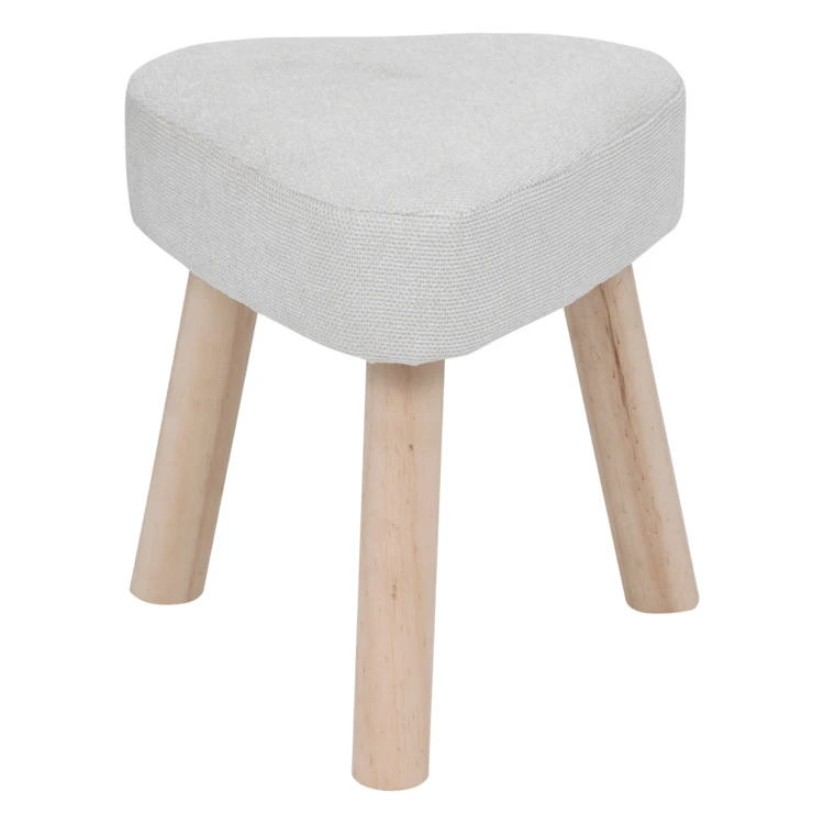 Tabouret rectangulaire à pieds bois