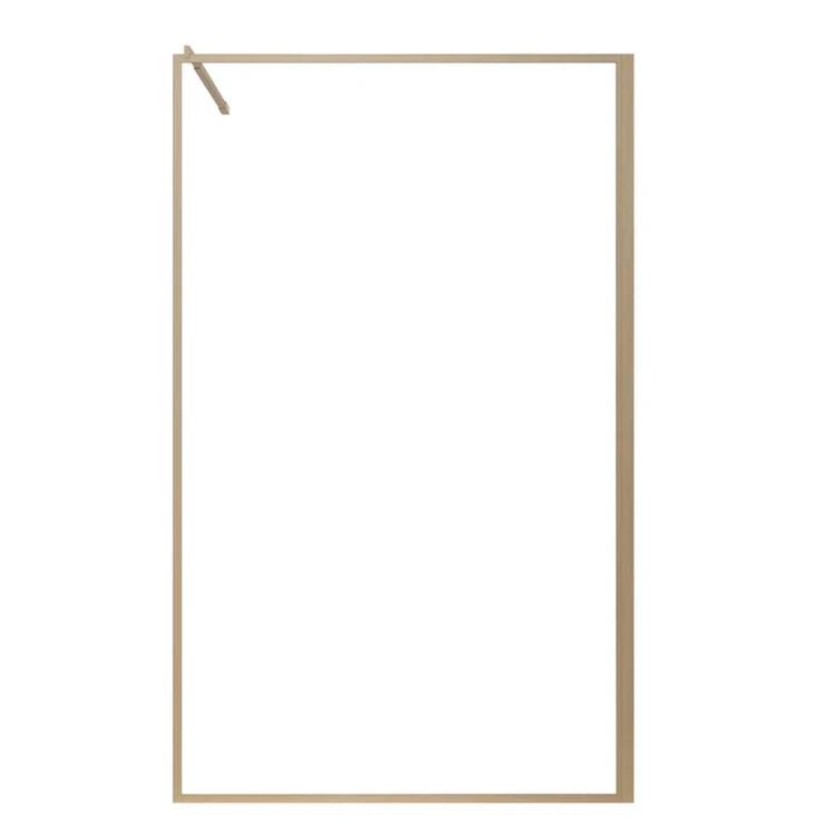 Paroi de douche en verre trempé effet bois