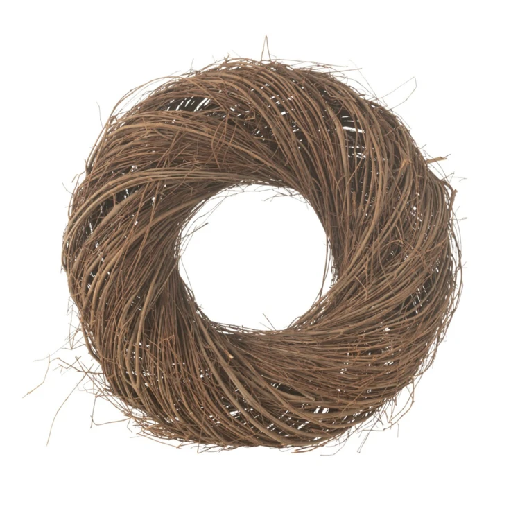 COURONNE ROND BRINDILLE SAULE NATUREL MEDIUM