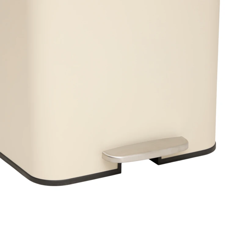 Poubelle à pédale slim en métal avec filtre anti-odeurs 50 L