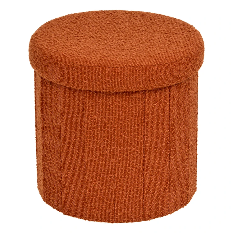 Pouf coffre pliant avec rangement intégré