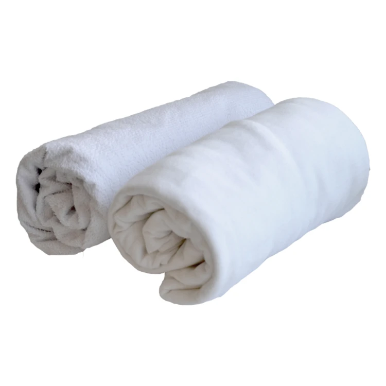 Lot alèse imperméable et drap-housse bébé en coton